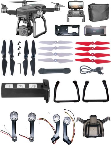 SJRC世季F7 F7S 4KPRO无人机配件风叶脚架电池USB电机臂云台主板