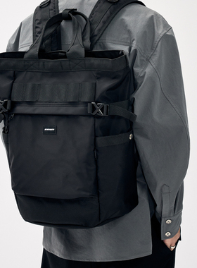 潮牌高级感休闲电脑包通勤手提双肩包男大容量学生书包女INS背包