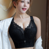 有钢圈五排扣薄杯大码 内衣女胖mm收副乳上托防下垂大胸文胸285款