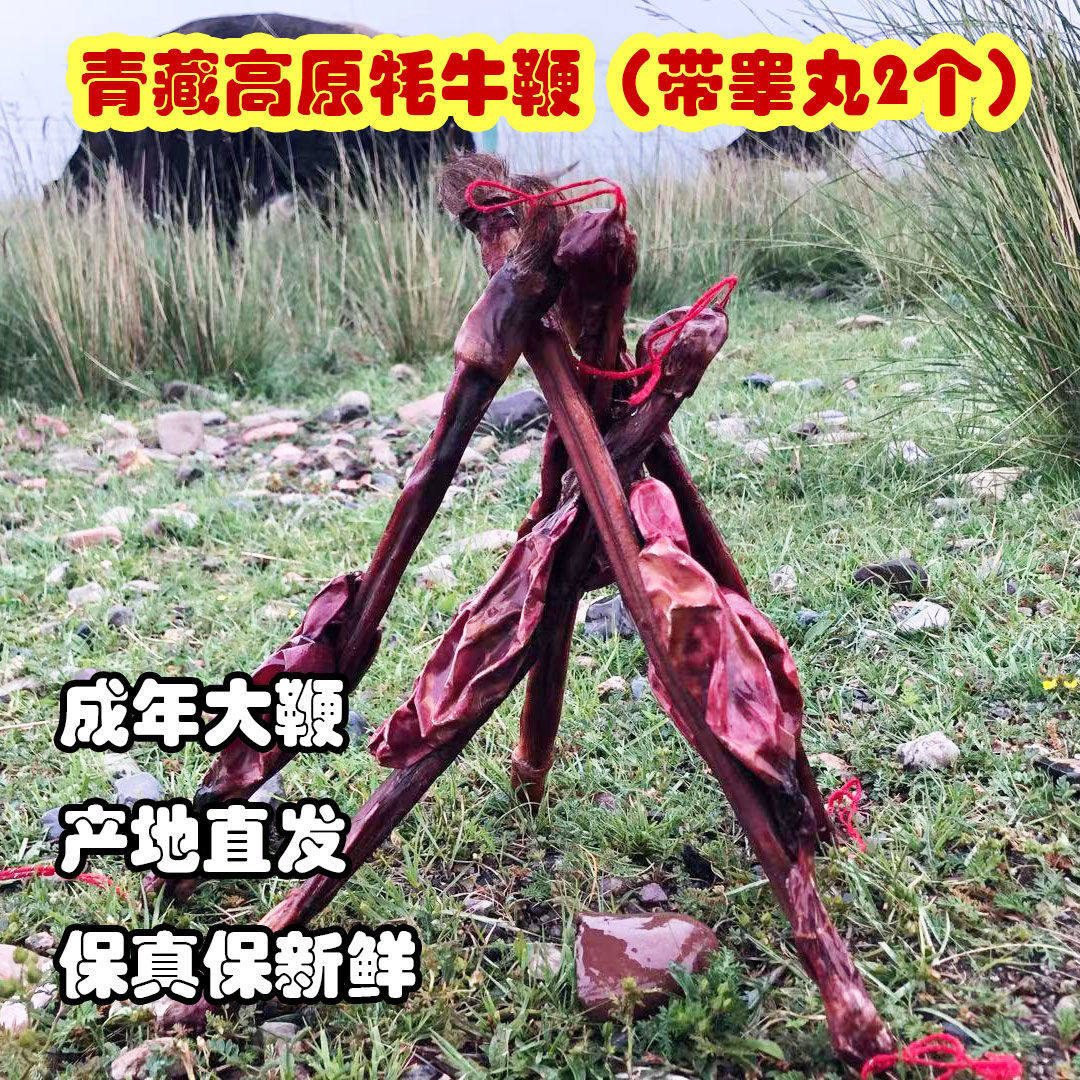 牦牛鞭青藏高原牦牛鞭牛阴茎带睾丸,活动特卖120克包邮新鲜整根男