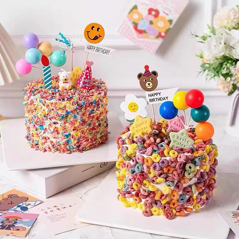 蛋糕装饰生日蜡烛韩式小熊插件