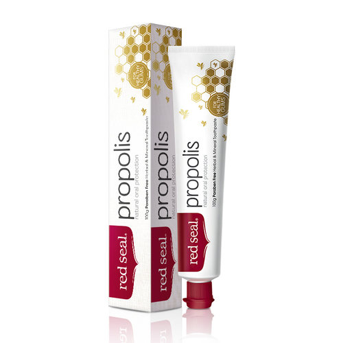 新西兰进口红印蜂胶牙膏不含氟