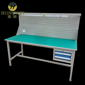 金宏伟 二抽吊柜 单挂板防静电工作台 钳工工作台台 重型操作台桌