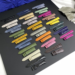 平口通用款单面鳄鱼皮表带现货（无截图不发）面皮鳄鱼底皮牛皮