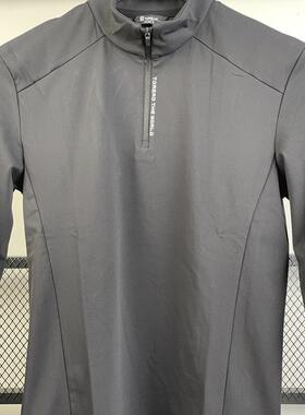 探路者长袖T恤男24秋冬户外舒适亲肤速干立领上衣TAJJBM91722