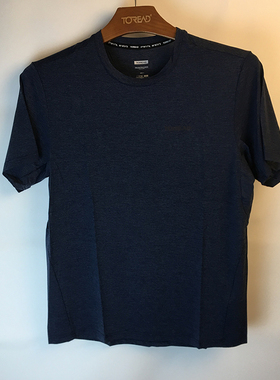 探路者速干T恤21春夏新品男女户外圆领纯色短袖TAJJ81313/82314