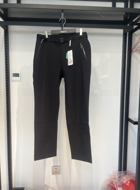探路者24春夏新款男式黑色户外休闲弹力徒步长裤TAMMAM81237
