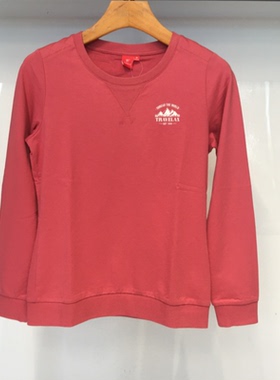 探路者卫衣 2019秋冬新款户外女式舒适棉感圆领长袖T恤TAJG92828