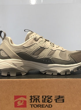 探路者徒步鞋男24秋冬户外防滑耐磨透气网面登山鞋TFAACM91923
