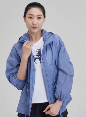 探路者防晒衣女防紫外线20春夏户外透气超薄皮肤衣风衣TAZI82796