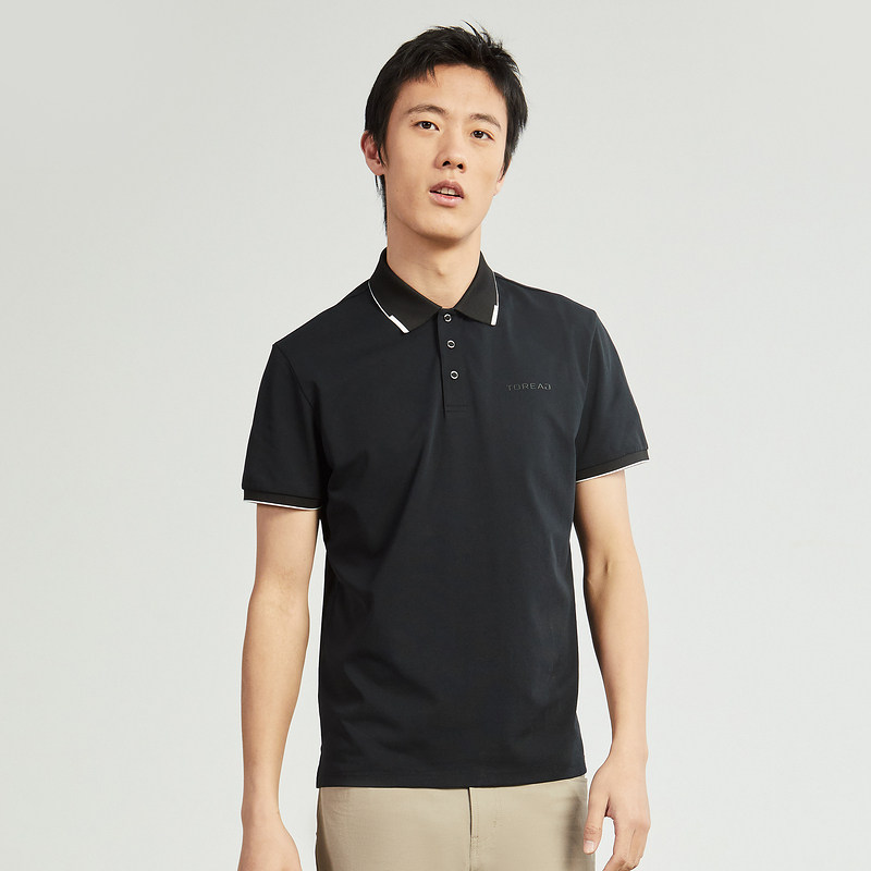 探路者速干短袖T恤男21春夏吸汗女式短袖POLO衫TAJJ81772/82773