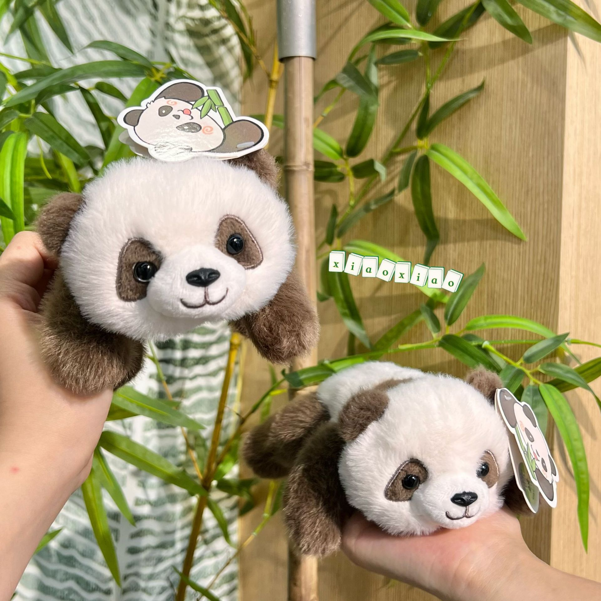 正版七仔趴趴熊猫PP棉毛绒公仔