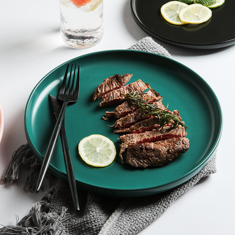 Nordic creative household ceramic western style steak cutlet