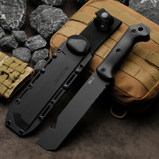 高硬度丛林排障刀1095高碳钢户外刀登山露营钓鱼直刀锋利的水果刀