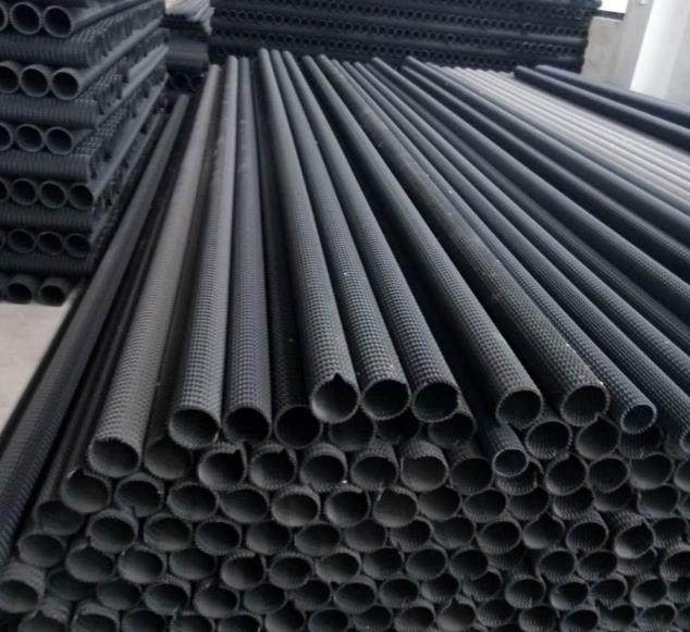 硬式透水管曲纹网状pe透水管50盲沟集水暗管雨水渗水管透水盲管