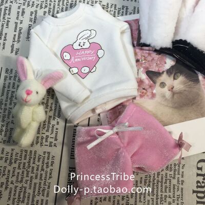 爆款6分娃丝绒短裤小布blythe裤子巴比licca可儿30cm娃裤粉嫩时尚