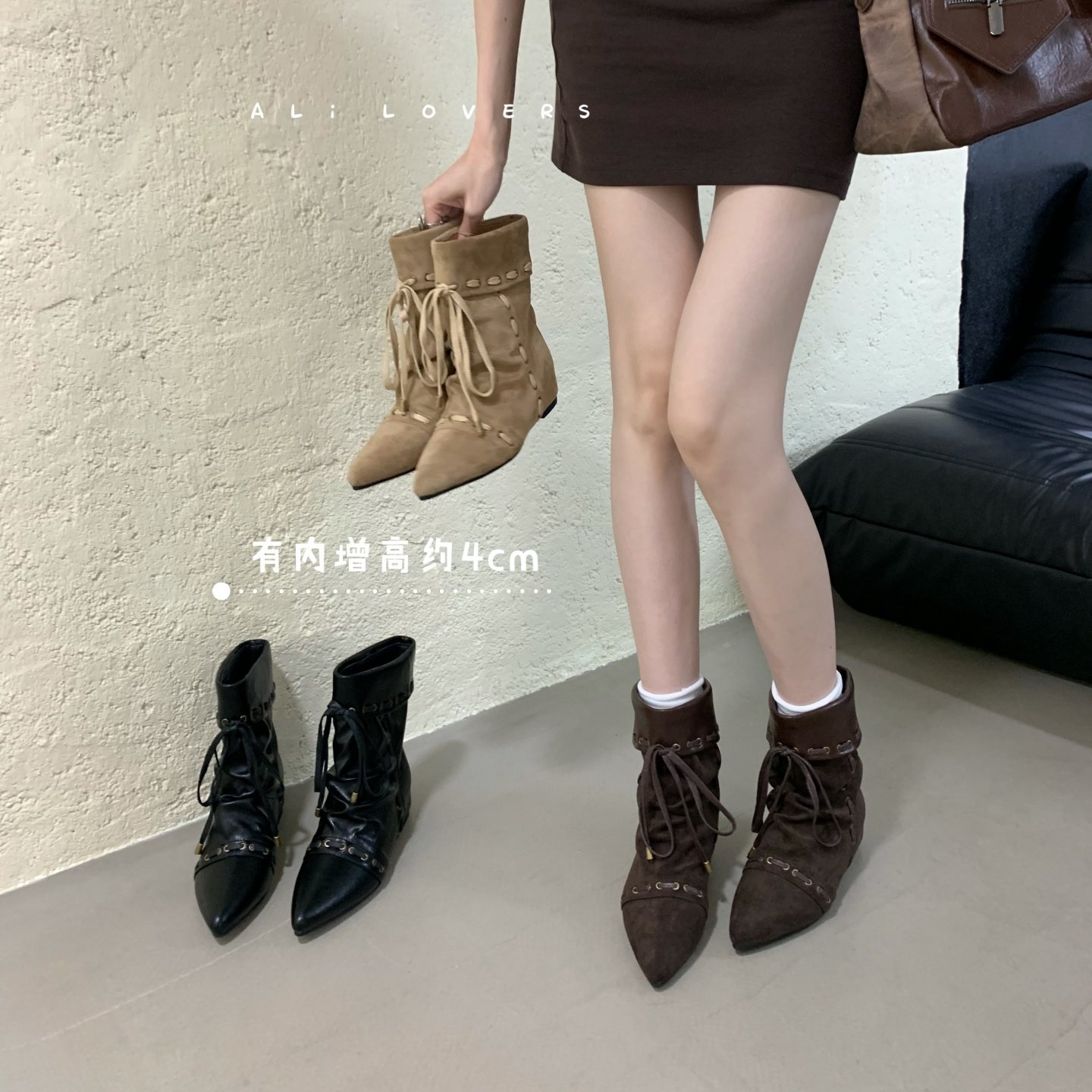 ALILOVERS欧美尖头绑带