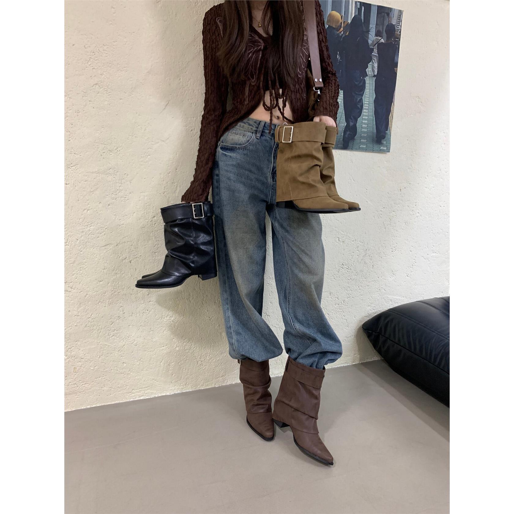 ALILOVERS欧美风尖头短