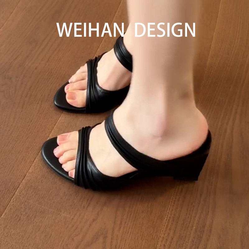 羊皮版!法式复古厚底一