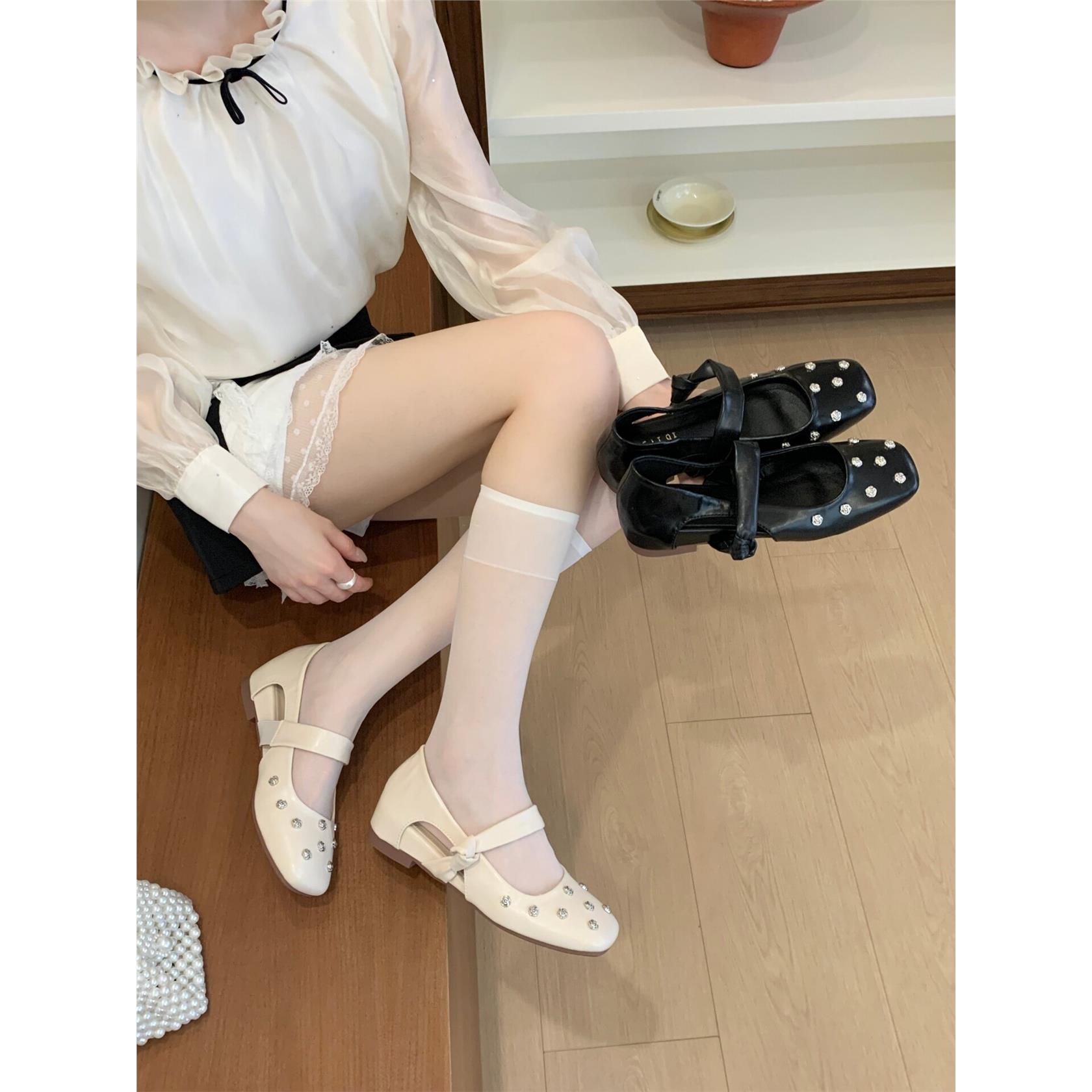 KELIQ韩式气质铆钉玛丽