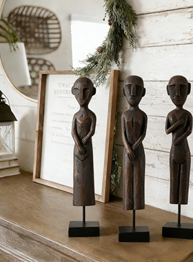 欧式抽象人物雕塑客厅装饰摆件