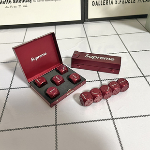 潮牌金属骰子KTV酒吧聚会喝酒游戏色子铝合金个性创意骰盅定制