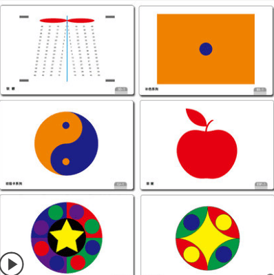 曼陀罗卡片训练图全套波动速读记忆训练卡七田右脑黄卡视觉注意力