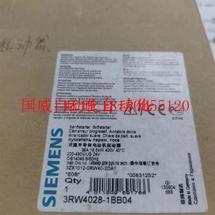 400现货 1BBO4全新原装 软起动器38A18.5kW 正品 议价3RW4028 1BB04