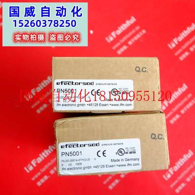 议价IFM PN5001 易福门全新压力传感器 PN-250-SBR14-HFPKG/U现货