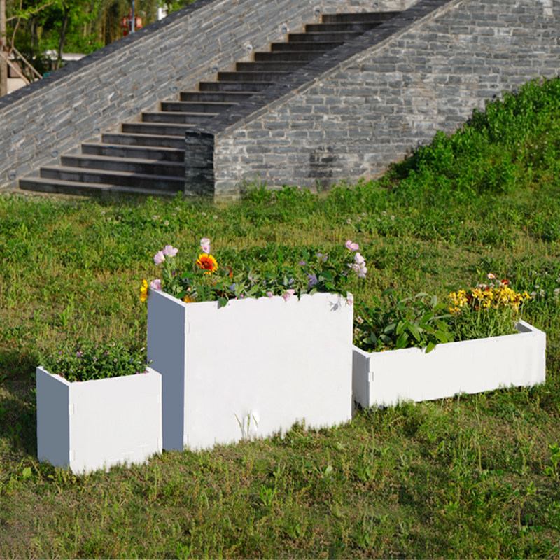 pvc花箱种植箱户外庭院长方形花盆围栏隔断花槽防腐耐用定制尺寸,鲜花速递/花卉仿真/绿植园艺,花盆,淘宝优惠券,粉丝福利购,淘宝优惠卷