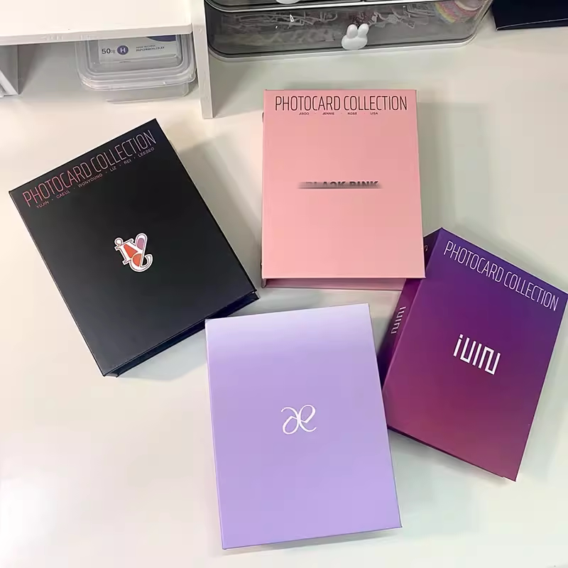 BP 핑크 잉크 전용 카드 앨범 GIDLE IVE 원스퀘어 그리드 3인치 별 추적 앨범 사진 앨범 사진 앨범 저장 앨범
