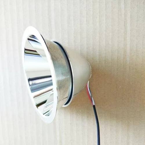 4.2V铝合金大功率聚光强光led充电手电筒头灯配件反光杯进口新款
