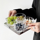 4只装 冰淇淋甜品碗 水果碗高颜值家用客厅玻璃碗果盘ins沙拉碗套装