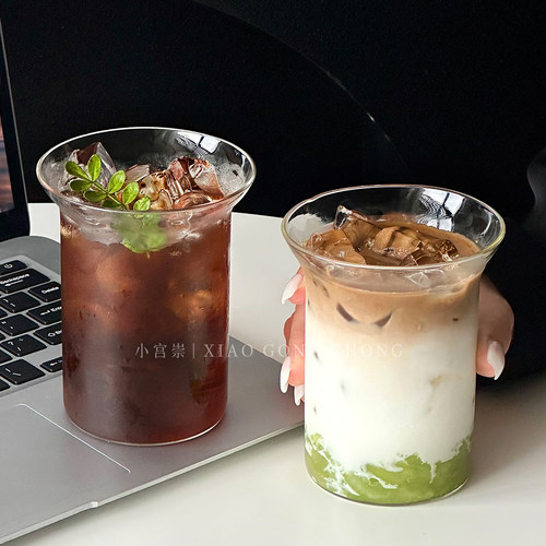 ins风透明高硼硅玻璃杯子