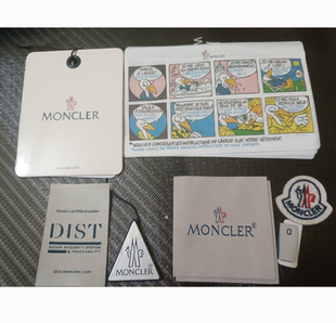 公版M蒙家领标衣服logo吊卡标签卡配件蒙口羽绒服马甲吊牌袖标