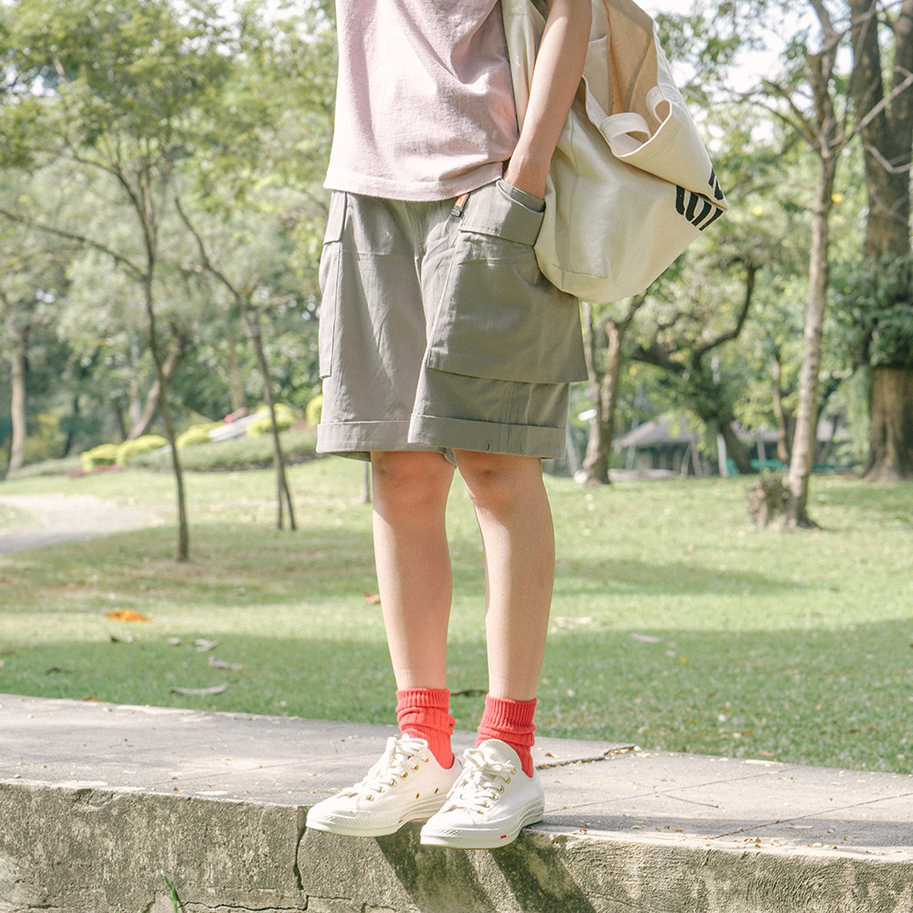 714Street 19SS Nylon Cargo Shorts 多口袋 插扣 弹性 工装短裤|msdalam kategori Pakaian Lelaki, seluar santai - dari Buy2taobao.com untuk memberikan perkhidmatan ejen Taobao profesional membeli