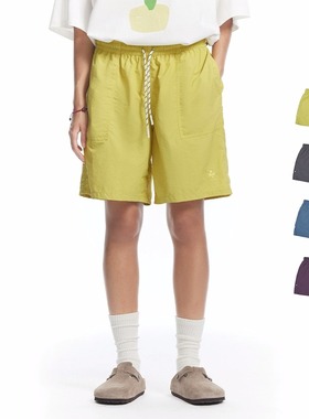 UHUZZ 24SS野径户外短裤防泼水速干宽松男女沙滩运动机能休闲裤子