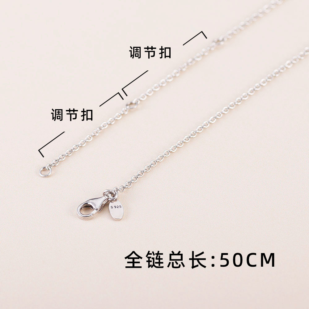 thumbnail for Pan Jiaping for S925 sterling silver sweater chain basic clavicle necklace adjustable women's light luxury high-end sensual chain