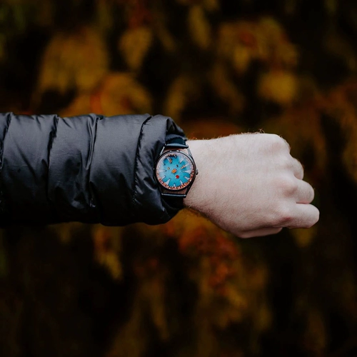 Утреннее модное личность мистера Джонса, ночные кожаные кварцевые часы