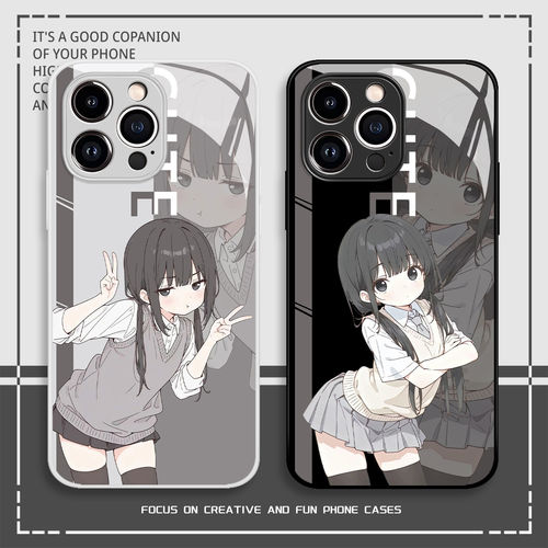 呆萌少女手机壳适用华为p