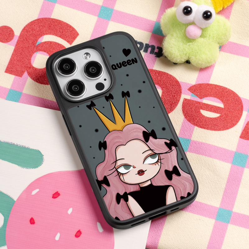 甜酷女王15适用于iphone16promax磁吸13promax苹果14pro小众13情侣14手机壳12可爱11卡通15pro高级感14promax