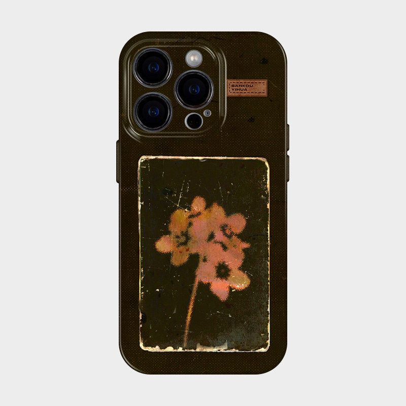 无声的花朵 适用iphone17苹果16promax手机保护壳15plus高级感文艺复古14艺术小众独特13超好看的12不会撞壳