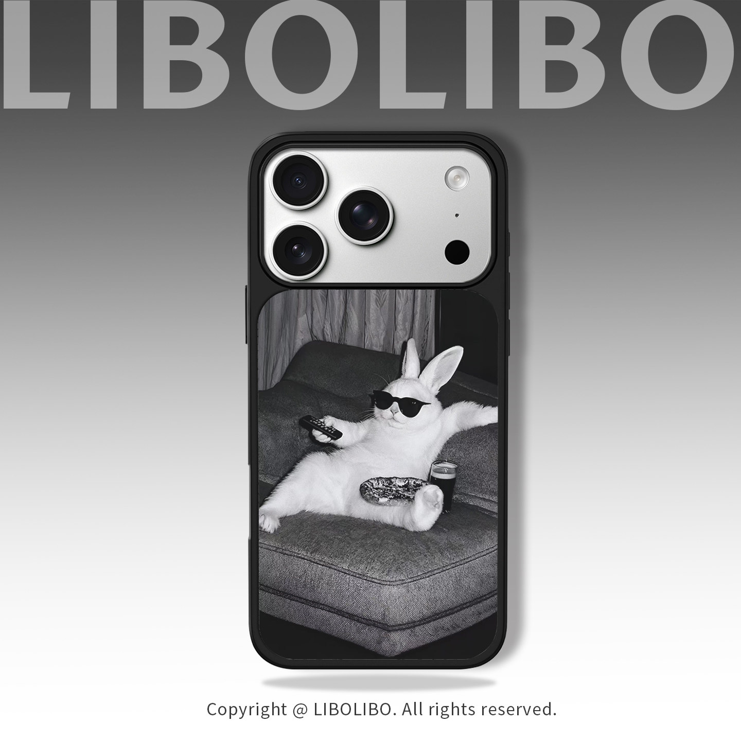 拽酷墨镜兔兔适用iPhone1