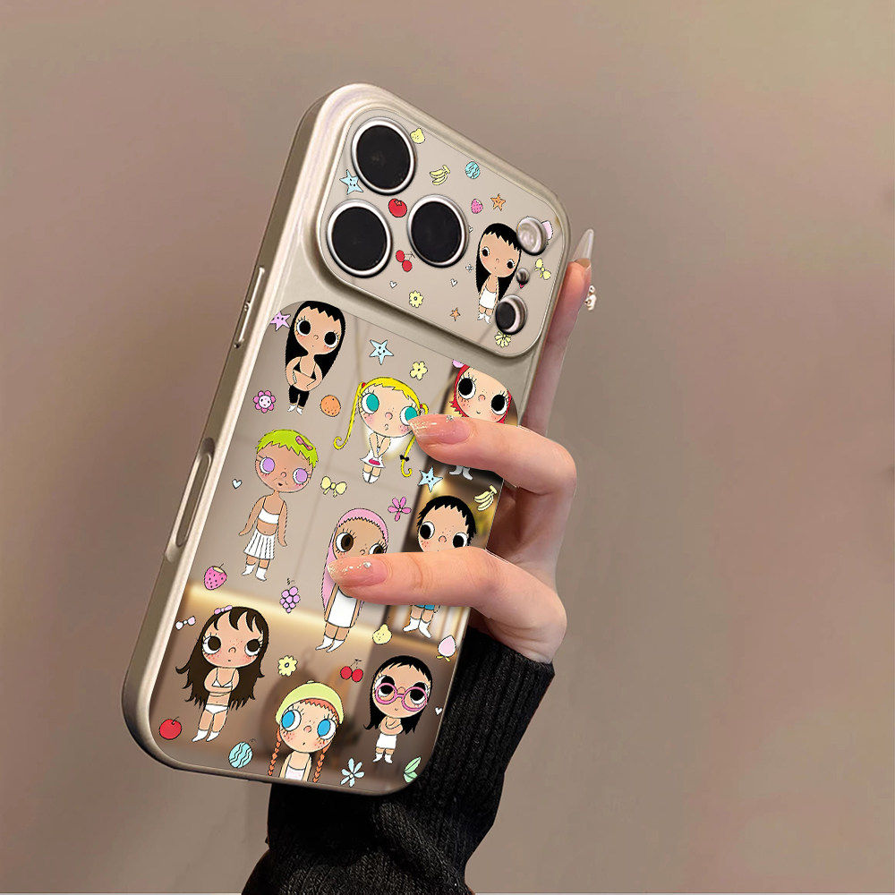 适用苹果17promax手机壳iPhone16pro新款16plus镜面15大视窗套硅胶14防摔13女款全包air秒变17高级女孩合集