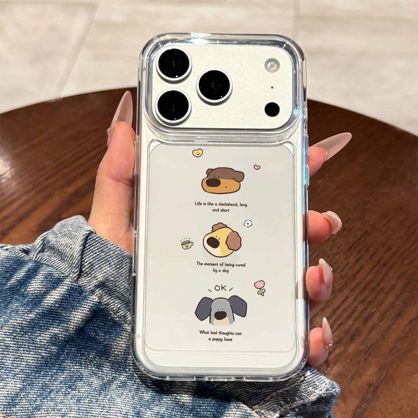 适用苹果17promax手机壳新款iPhone17小众17pro全包防摔16创意卡通小狗15高级感14透明13硅胶12可爱11女款pm