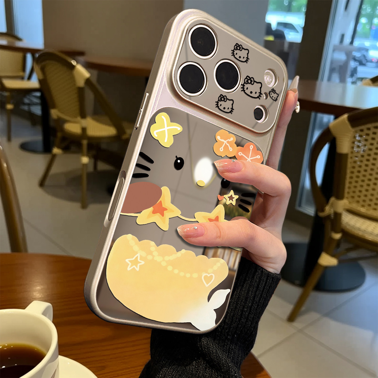 美人鱼猫咪适用苹果17pro