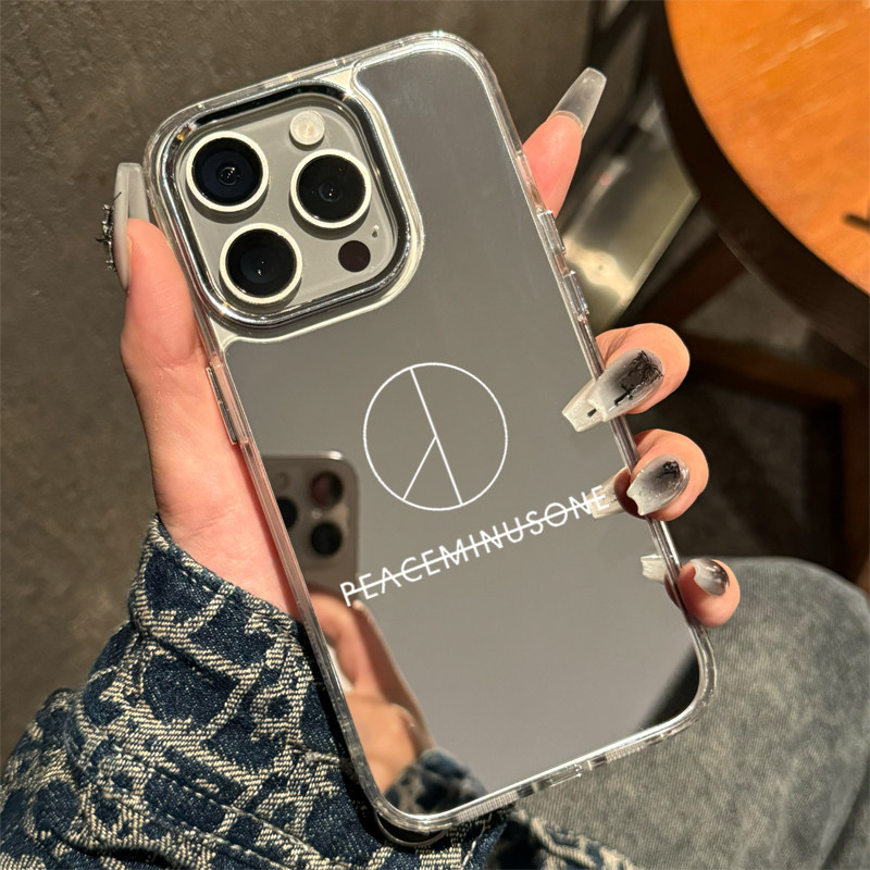peaceminusone权志龙潮牌16promax手机壳镜面iphone13华为pura70适用Mate50苹果12日