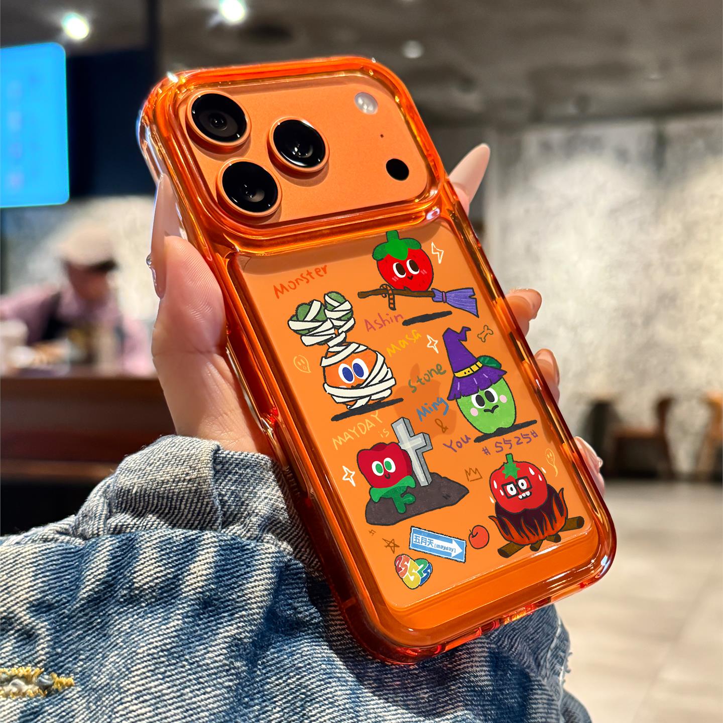 适用苹果17promax手机壳新款iPhone17万圣节水果air超薄16pro高级感15全包14防摔plus硅胶13透明pm的女款好看