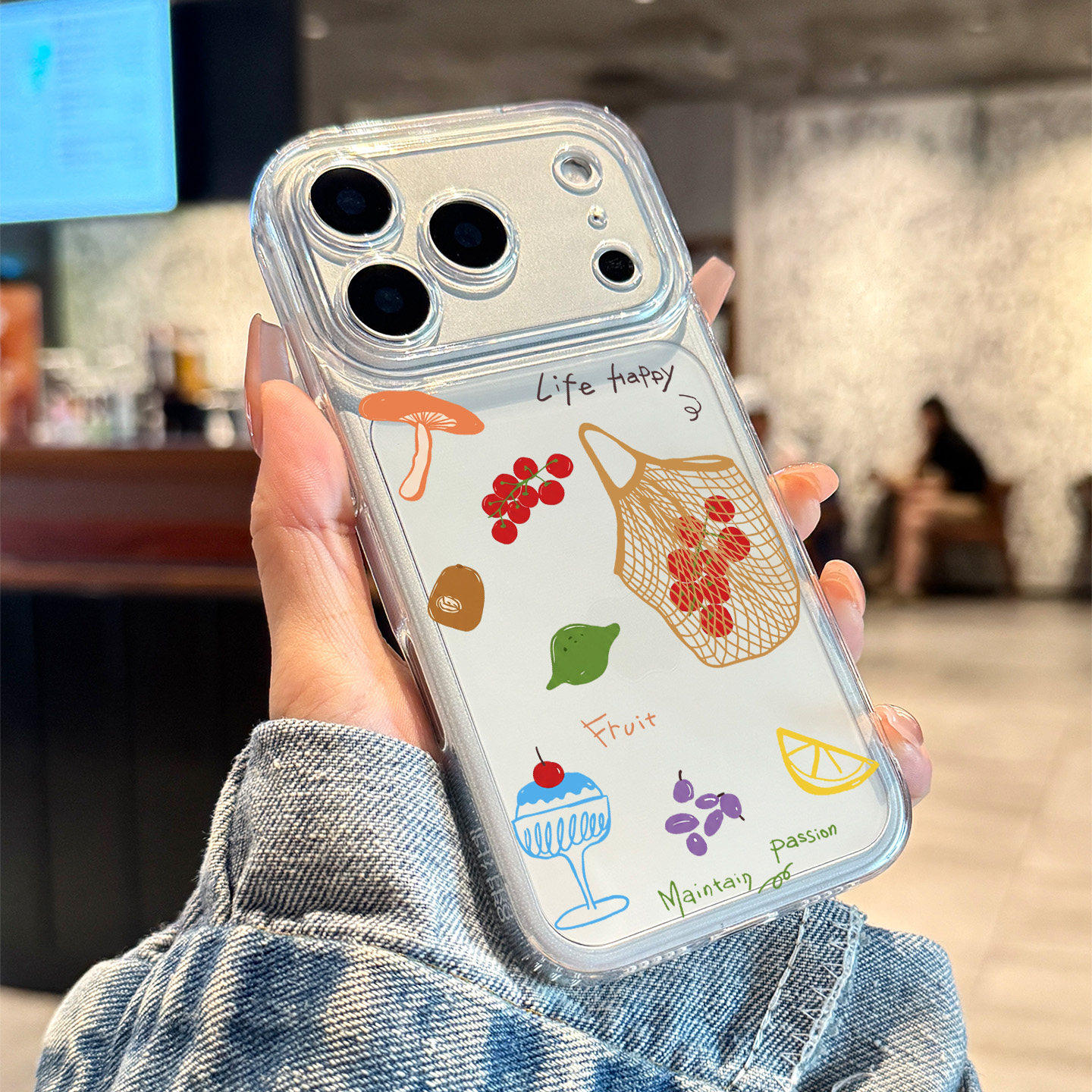 适用于苹果17promax手机壳新款iPhone17pro个性透明16promax硅胶卡通蔬果篮子15高级14创意13外壳12全包防摔