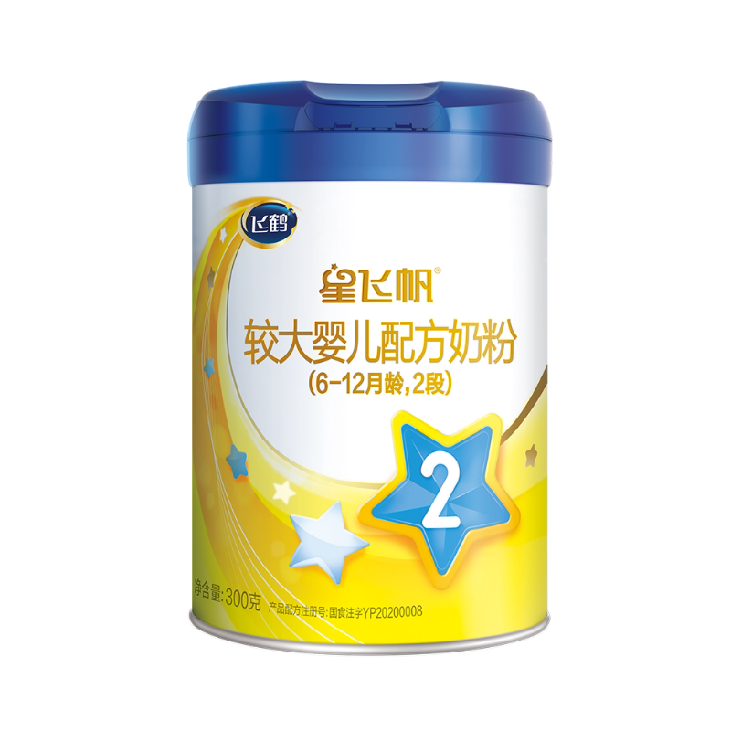 飞鹤 Сухая молочная смесь Xingfeifan для детей старшего возраста, 2 стадии (6-12 месяцев), 300 г/банка